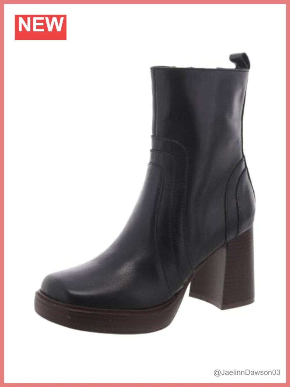 Marc Fisher Abitha Women's Dress Ankle Booties Block Heel Square Toe Zip